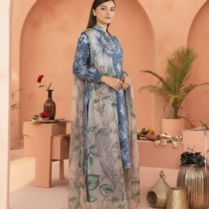 Alternative view of Sapphire Printed Lawn 3PC Suit