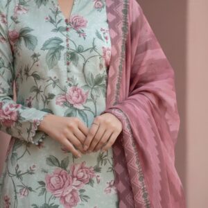 Alternative view of Sapphire Summer Lawn Suit