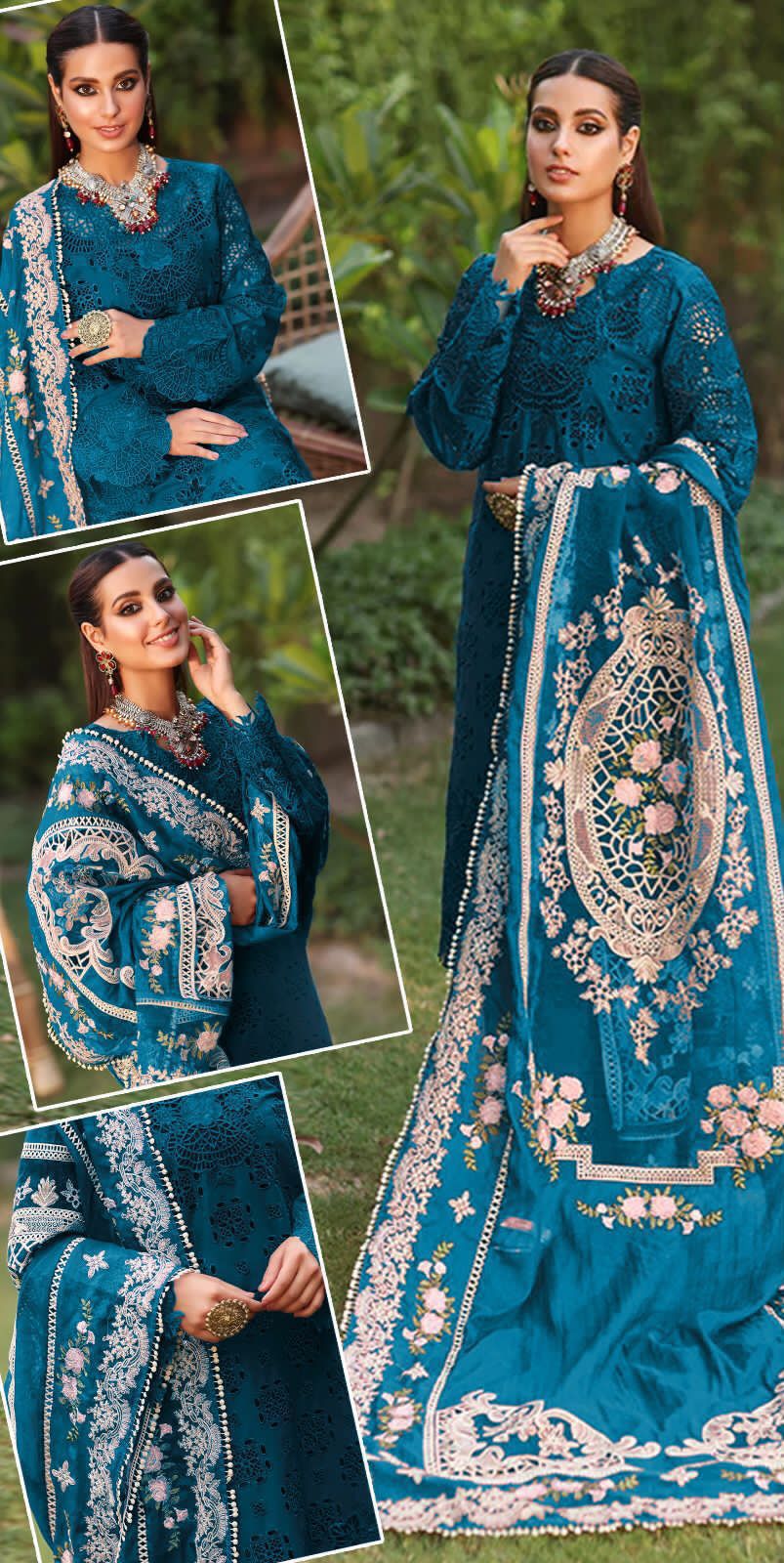 Luxury Chikankari Lawn 3PC - Image 2
