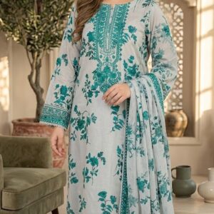 Summer Embroidered Lawn Unstitched Suit