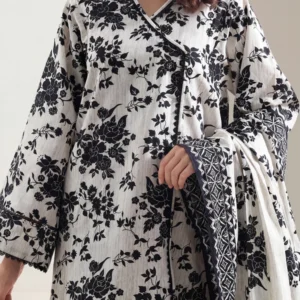 Alternative view of Unstitched Printed Lawn 2 Piece (Shirt/Dupatta)