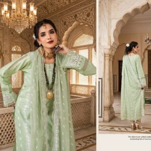 Alternative view of Luxury Embroidered Lawn 3PC – Mint Elegance