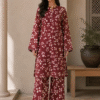 Bareeze Inspired Maroon Floral Lawn Suit