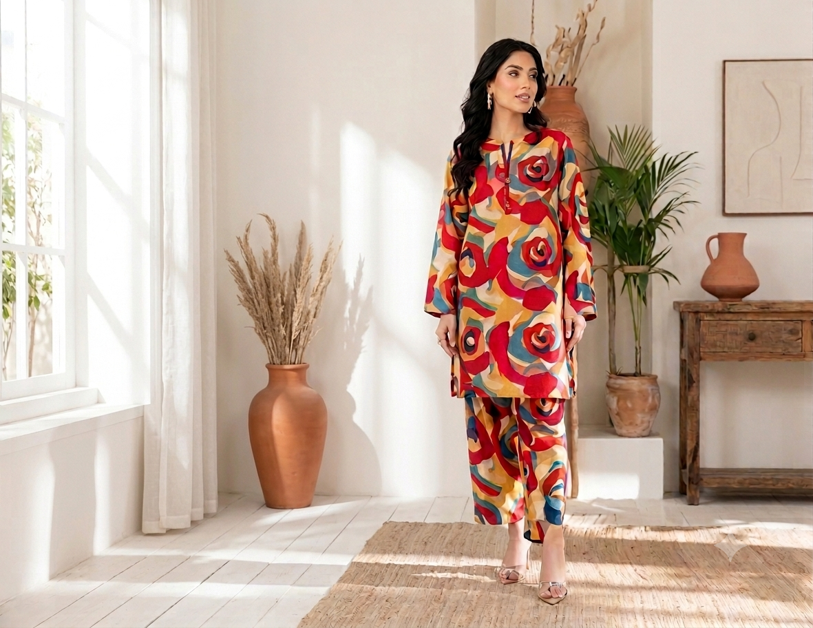 Bareeze 2 Piece Unstitched Lawn Suit