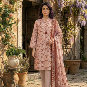 MTJ Premium 3 Piece Unstitched Printed Lawn Suit