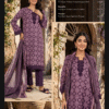 MTJ Unstitched 3 Piece Purple Printed Lawn Suit